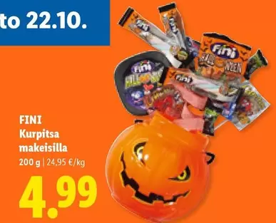 Kurpitsaa makeisilla