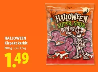 HALLOWEEN SUPER SOUR BONES