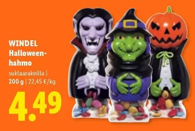 WINDEL Halloween-hahmo suklaarakeilla