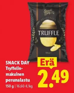 Tryffelin-makuinen perunalastu