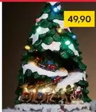 Christmas Tree with Santa and Reindeer