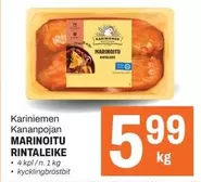 Kananpojan MARINOITU RINTALEIKE