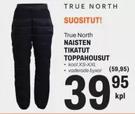 NAISTEN TIKATUT TOPPAHOUSUT