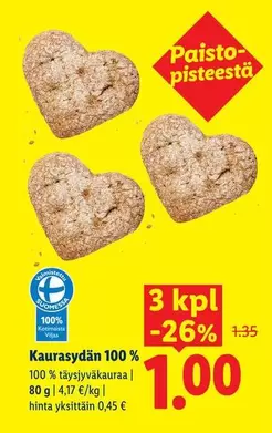 Kaura sydän