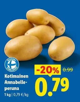 Kotimainen Annabelle peruna