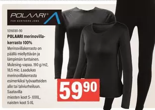 POLAARI merinovilla-kerrasto 100%