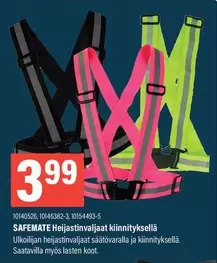 SAFEMATE Heijastinvaljaat kiinnityksellä 10140526, 10146382-3, 10154493-5