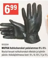 MUTKA Nahk hanskat palalammas 9½-11½