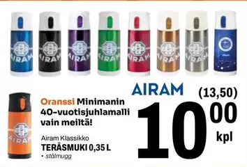 AIRAM Klassikko TERÄSMUKI