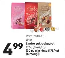 Lindor suklaakuulat