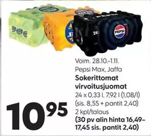 Sokerittomat virvoitusjuomat