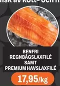 BENFRI REGNBÅGSLAXFILÉ SAMT PREMIUM HAVSLAXFILÉ