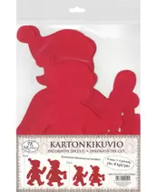 J.K. Primeco Tonttulajitelma 8 kpl kartonkikuvio