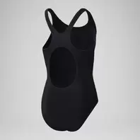 Girls' Placement Muscleback Swimsuit Black/Orange