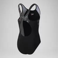Girls' HyperBoom Splice Muscleback Swimsuit Black/Green