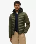 Neulottu hupullinen Storm-hybriditakki