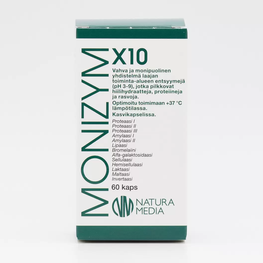 Monizym X10, ravintolisä ruuansulatukseen