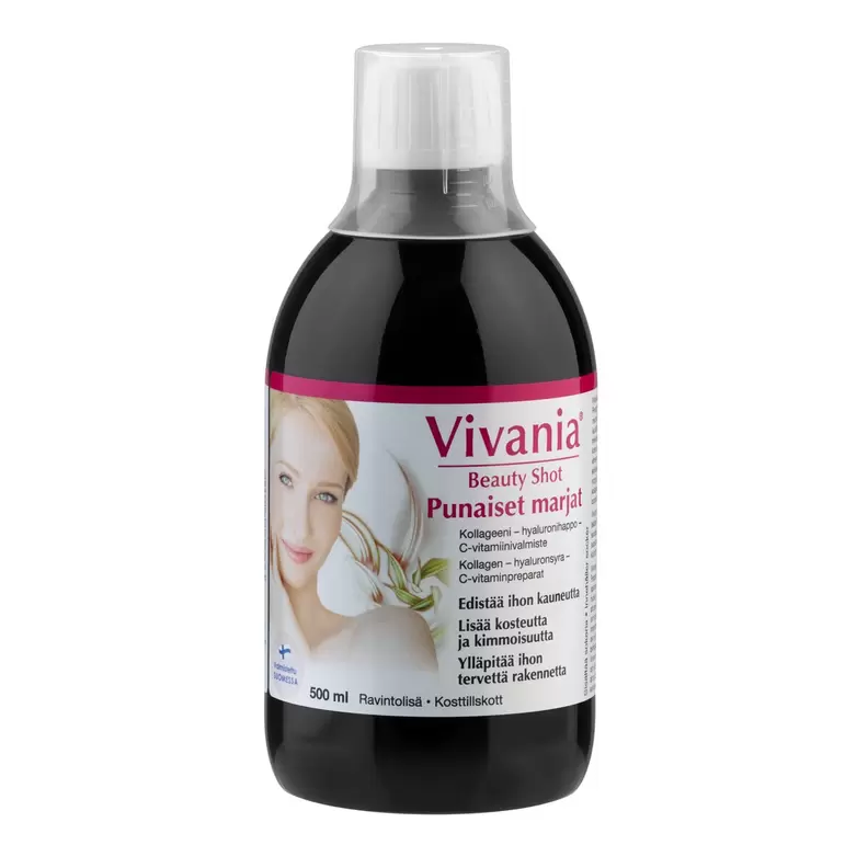 Vivania Beauty Shot punaiset marjat 500 ml