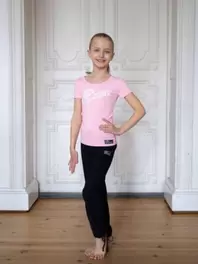 Lasten lyhythihainen paita la Pirouette -kimalleprintillä, GT-1728