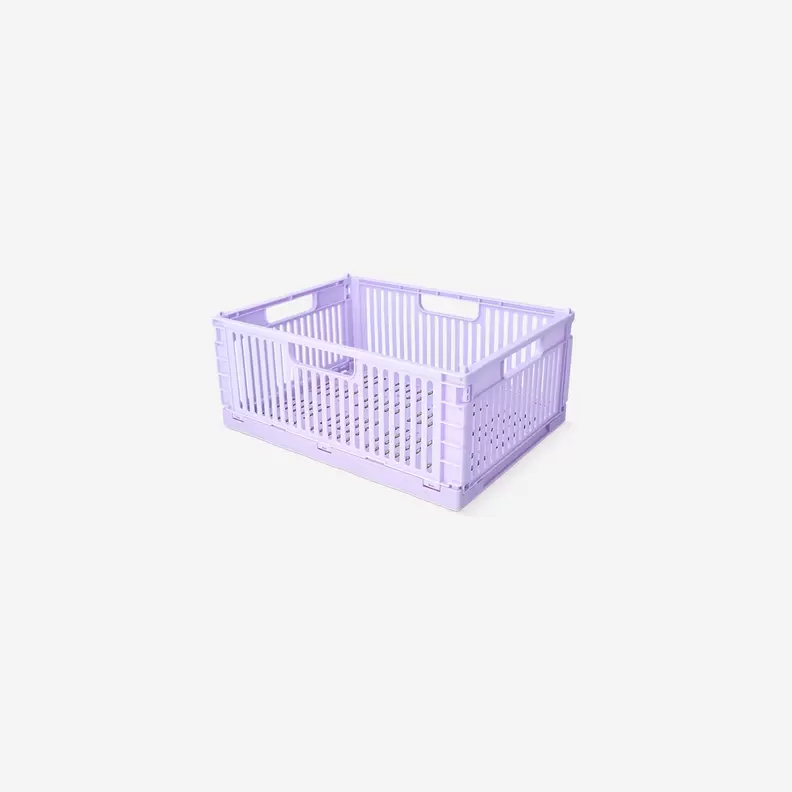 Purppuranpunainen kokoontaitettava säilytyslaatikko - 30 cm