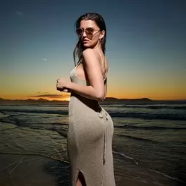Maxi dress with lacing