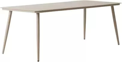 Ruokapöytä 200x90 vaalea taupe