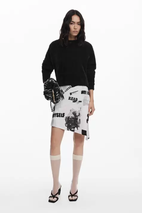 2-in-1 newspaper dress