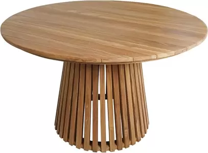 Ruokapöytä pyöreä 120cm natural tiikki