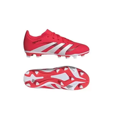 adidas Predator Club FxG Pure Victory - Lucid Red/Valkoinen/Musta Lapset