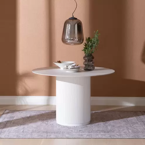 Ruokapöytä pyöreä 120cm valkoinen