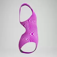Girls' Digital Printed Splashback Swimsuit Pink