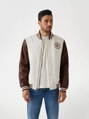 Twill college jacket