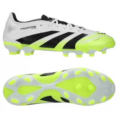 adidas Predator Pro MG Radiant Blaze - Valkoinen/Musta/Lucid Lemon