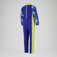 Boys' Printed All-In-One Sun Suit Blue