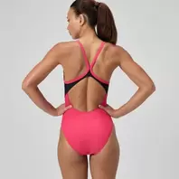 Women's Solid Racerback Swimsuit Pink