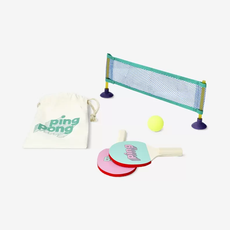 Kämmenen kokoinen pöytätennis setti