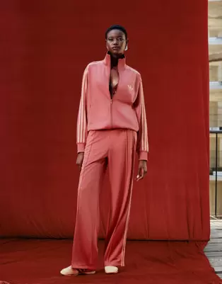 Adidas Originals Firebird track set in red Exclusive to ASOS