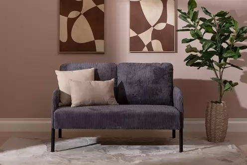 2-istuttava sohva harmaa