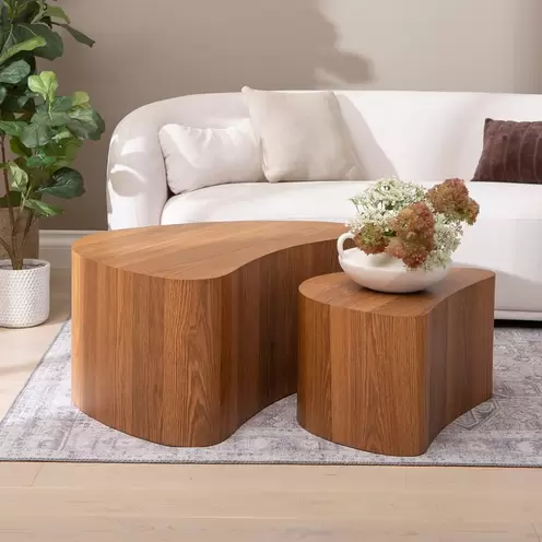 Sarjapöytä 90x60x40 + 60x40x33 american walnut