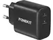 FoneKit GaN PD 65W -verkkovirtalaturi, USB-C + USB-C, musta
