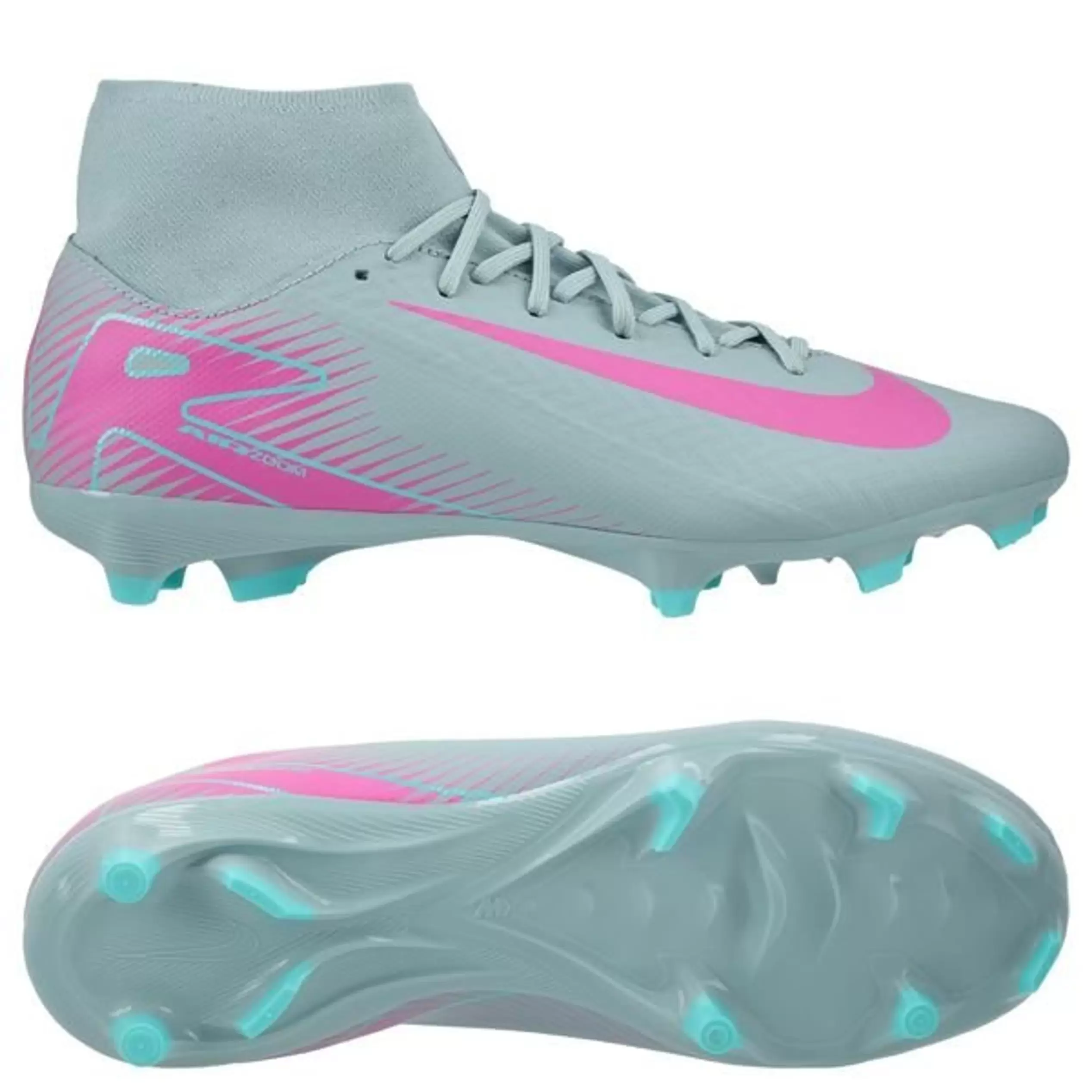 Nike Air Zoom Mercurial Superfly 10 Academy MG Prism - Merikuutio/Pinkki