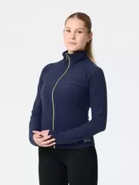 Aikuisten lämmin treenitakki kimallevetoketjulla, Midnight –