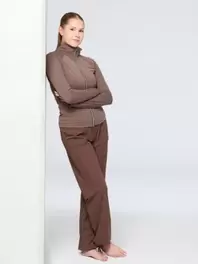 Aikuisten narupunttihousut Coffee bean -värissä –