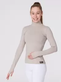 Aikuisten strassikoristeltu poolo peukaloreijillä, micromeryl, T-1727STR