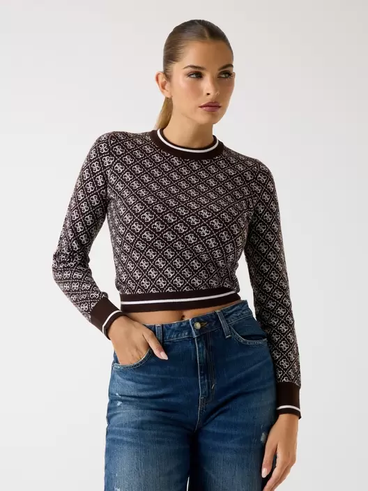 Wool-blend logo sweater