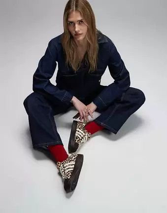 Adidas Originals Superstar II trainers in leopard print