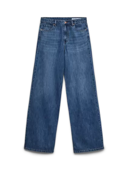 VMVEGA Korkea vyötärö Wide leg fit Farkut