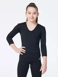 TARJOUS! Lasten 3/4 -hihainen paita V-pääntiellä, T-0721, micromeryl