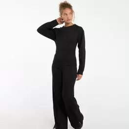 Sweatshirt with waist accentuation