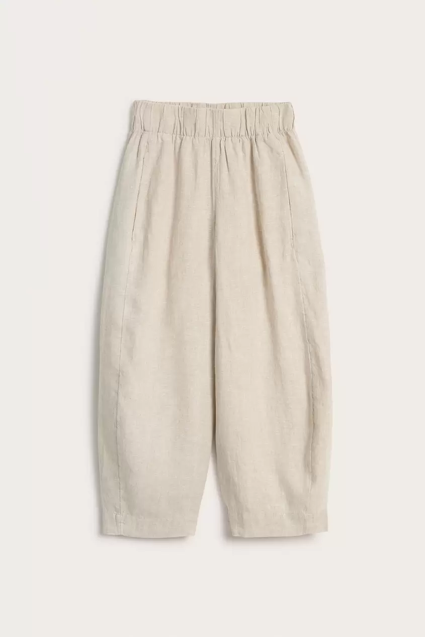 Barrel fit -pellavahousut